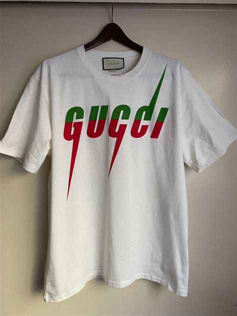 gucci t shirt green red|authentic gucci men tee shirts.